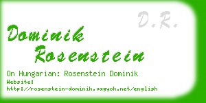 dominik rosenstein business card